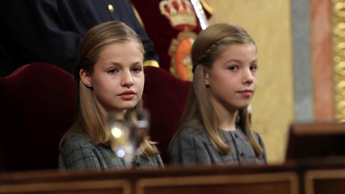 La princesa Leonor y la infanta Sofía