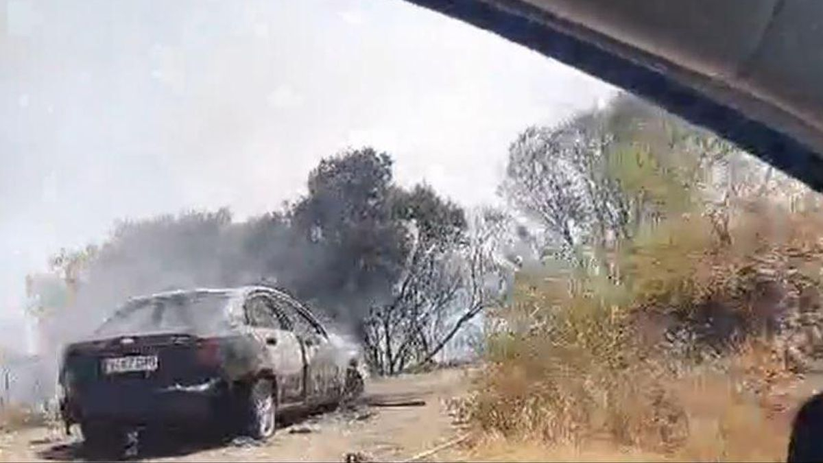 Imatge d'arxiu d'un incendi forestal.