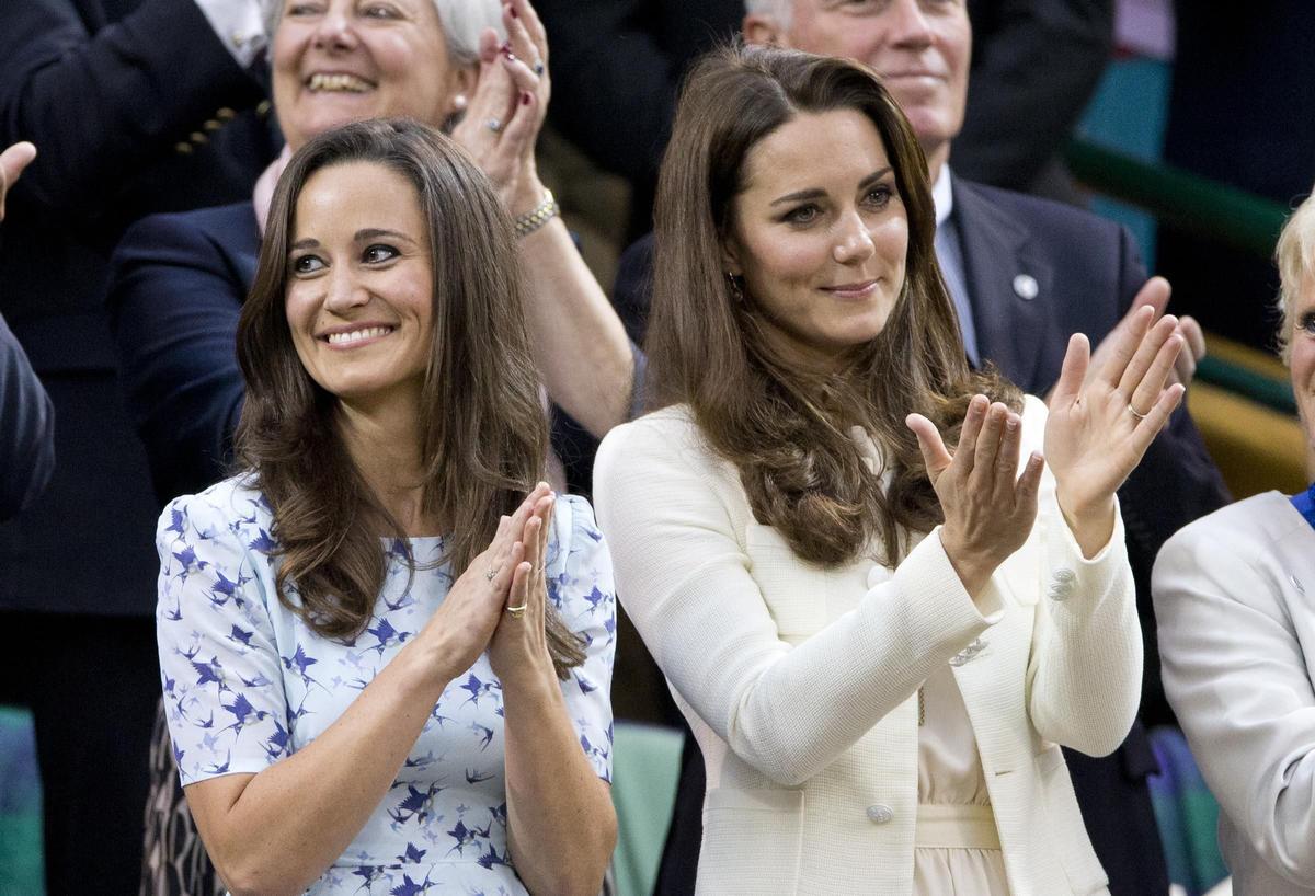 Pippa Middleton, en Wimbledon en 2012 junto a su hermana Kate