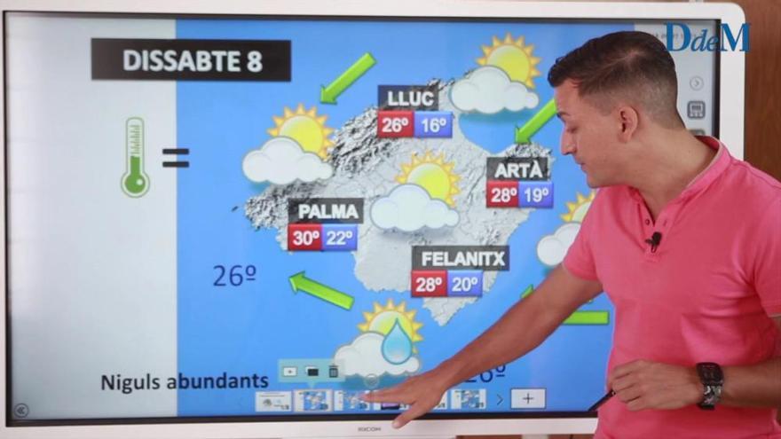 Fin de semana nuboso y de intensas tormentas en Mallorca