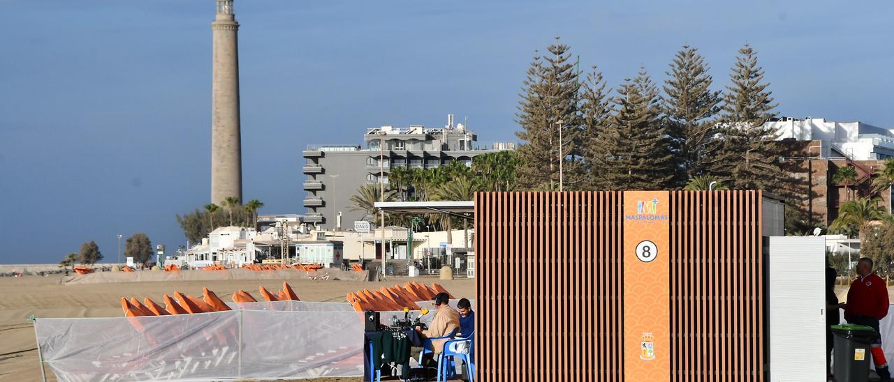 Quioscos de Maspalomas colocados hace dos años y medio