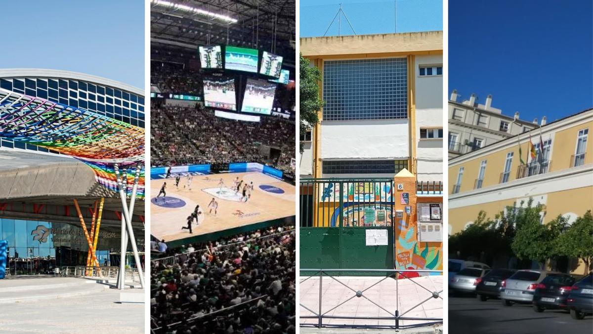 El FYCMA, el Carpena, el colegio Francisco de Quevedo y la Comisaría de La Rosaleda, edificios pioneros en el plan de descarbonización del Ayuntamiento de Málaga.