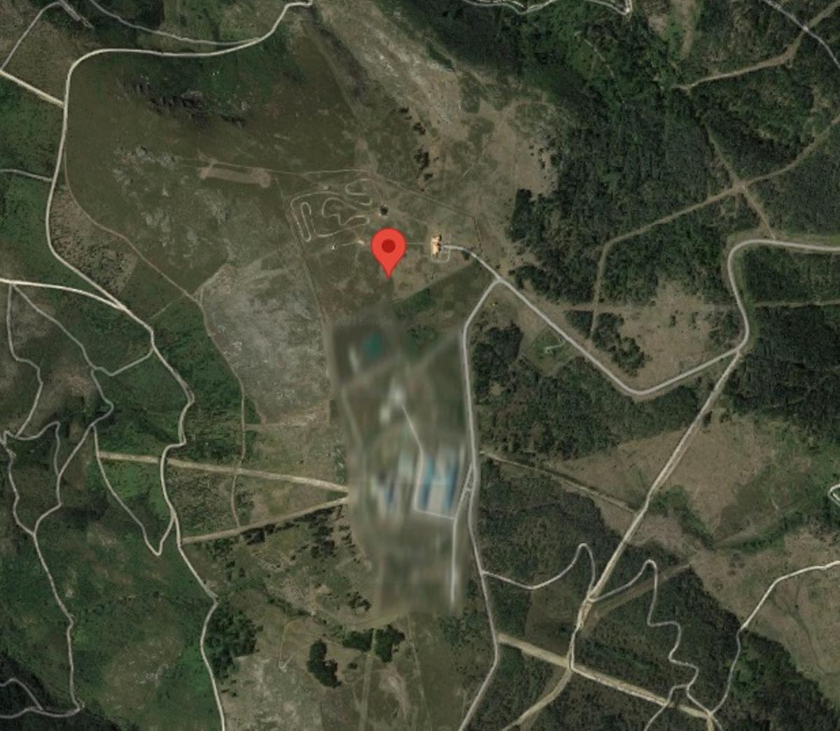 Vista en Google Maps de la EVA 10, totalmente pixelada.
