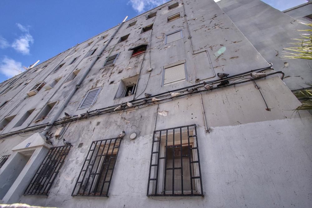 Viviendas de las barriadas de La Candelaria.