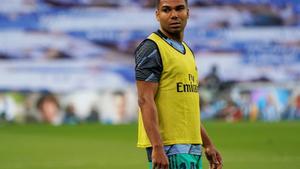 El madridista Casemiro, sancionado para el partido ante el Mallorca.