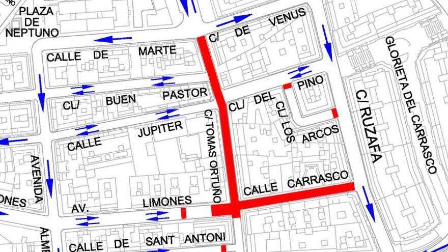 Benidorm corta al tráfico 10 días el tramo final de la calle Limones