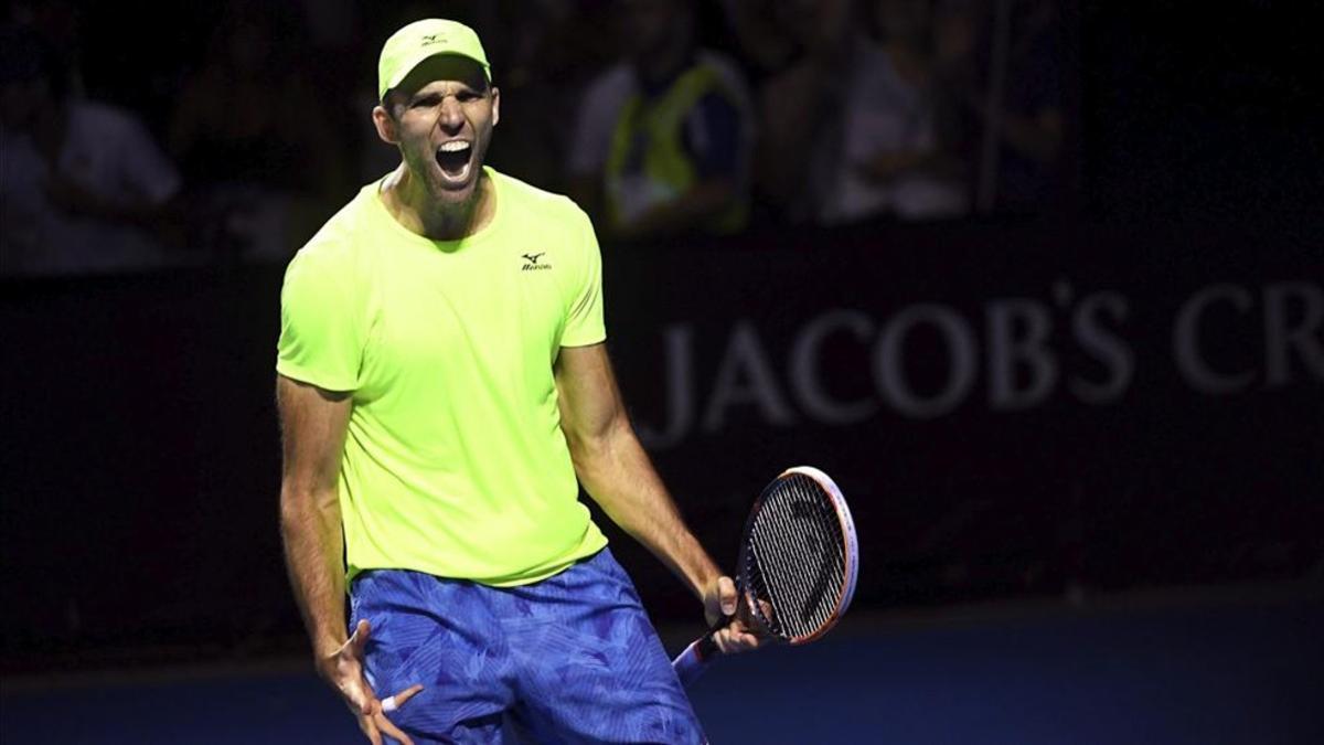 Ivo Karlovic celebró su remontada... y su nuevo récord