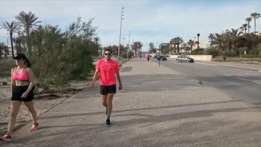 Castellón sale a pasear y practicar deporte
