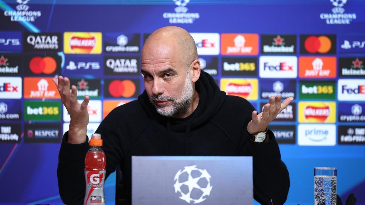 Pep Guardiola, en rueda de prensa