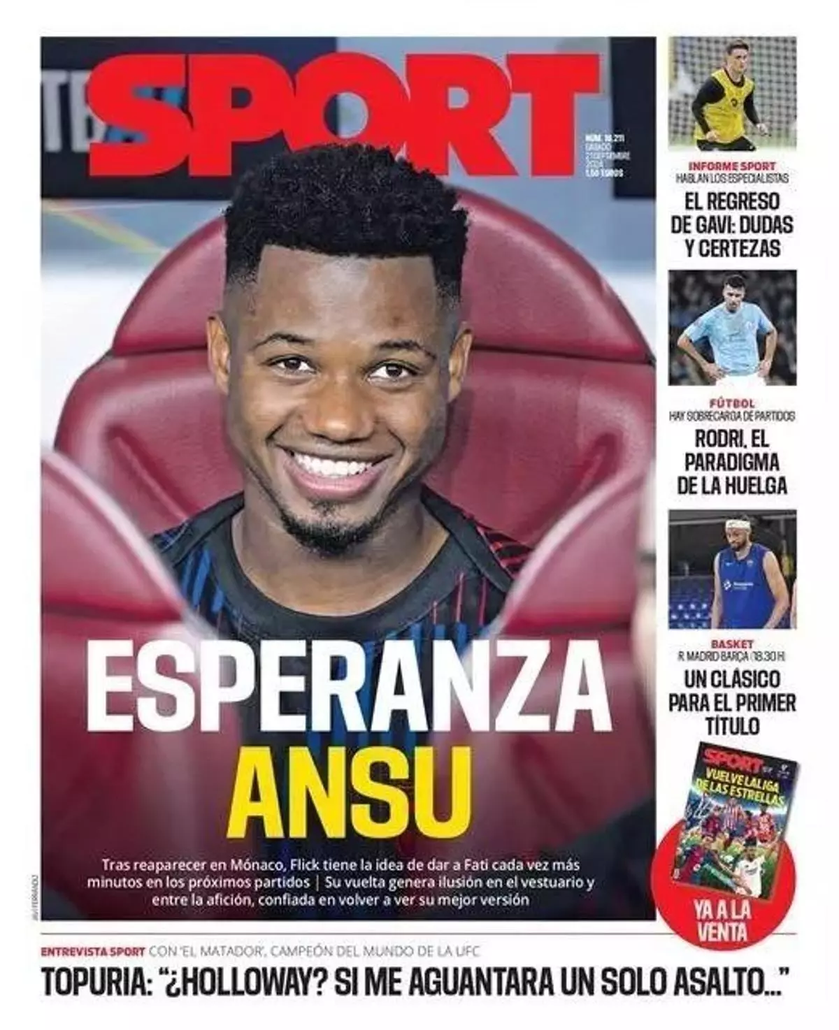 Las portadas de la prensa deportiva de hoy, sábado 21 de septiembre del 2024