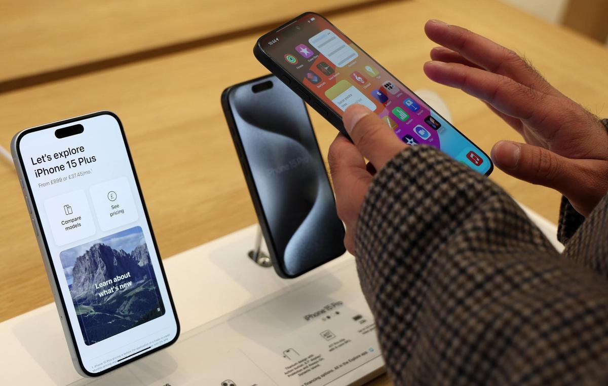 Modelos del iPhone de Apple.