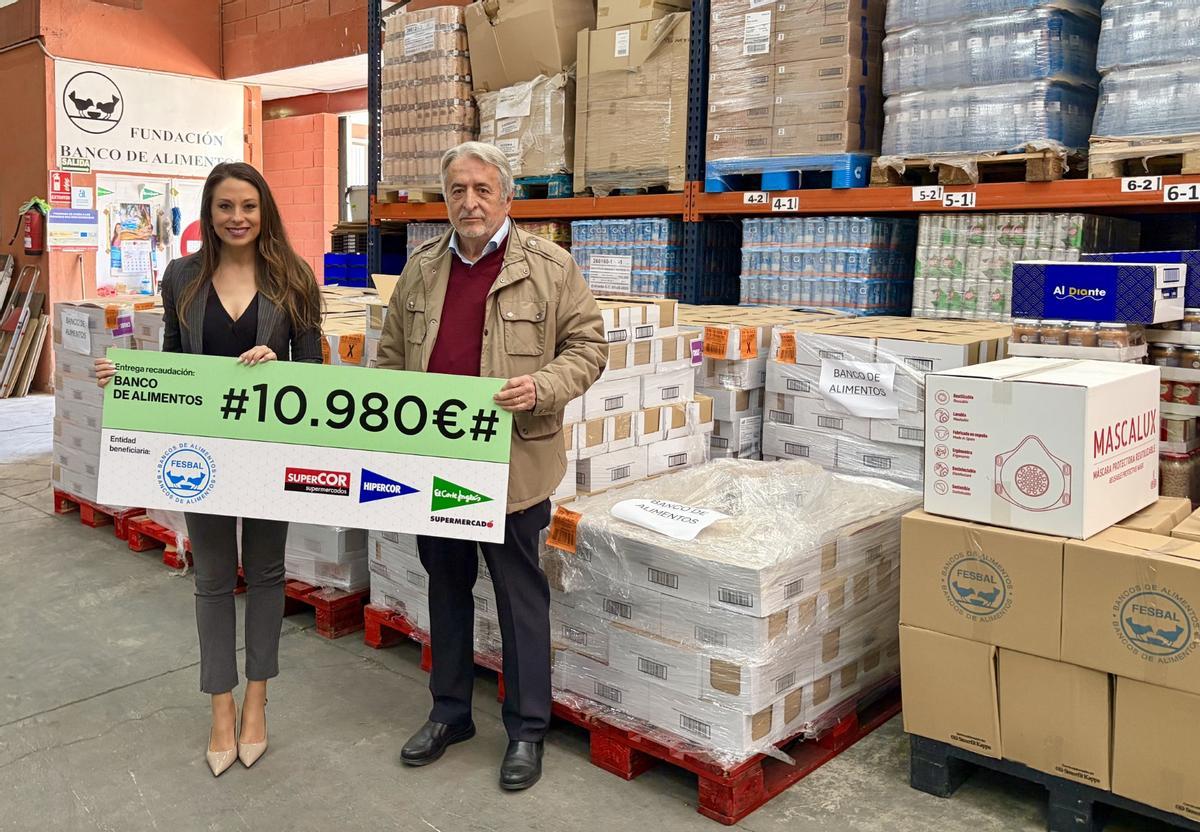 El Corte Inglés dona 10.980 al Banco de Alimentos de Alicante