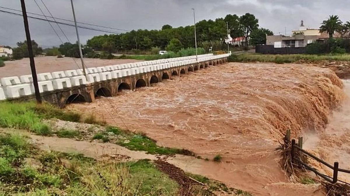 Barranco de Vinaròs tras la última DANA que azotó a la localidad castellonense.