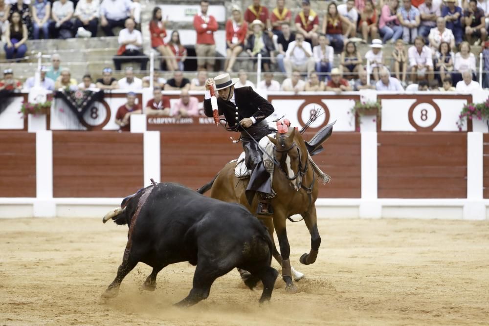 Corrida de rejones en la Feria Taurina de Begoña de 2018.