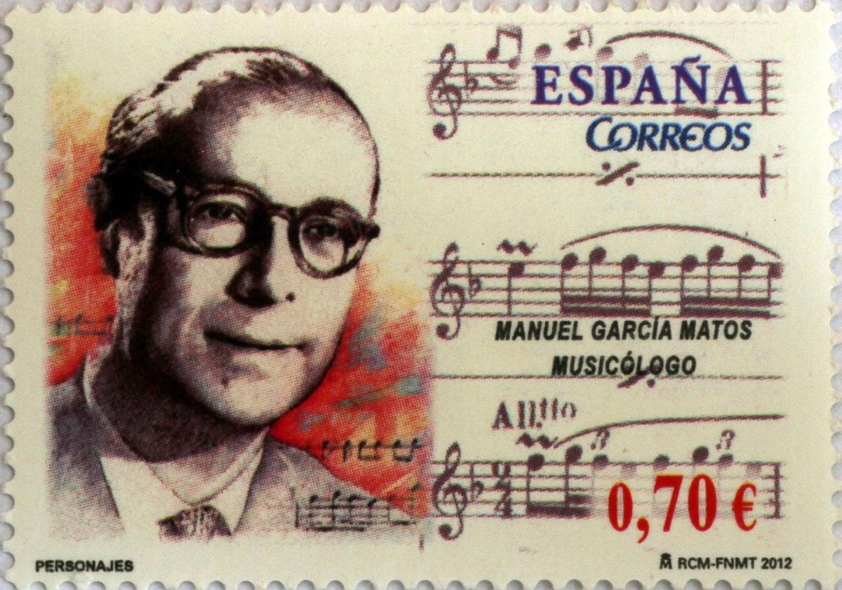 El musicólogo placentino cuenta con su propio sello postal.