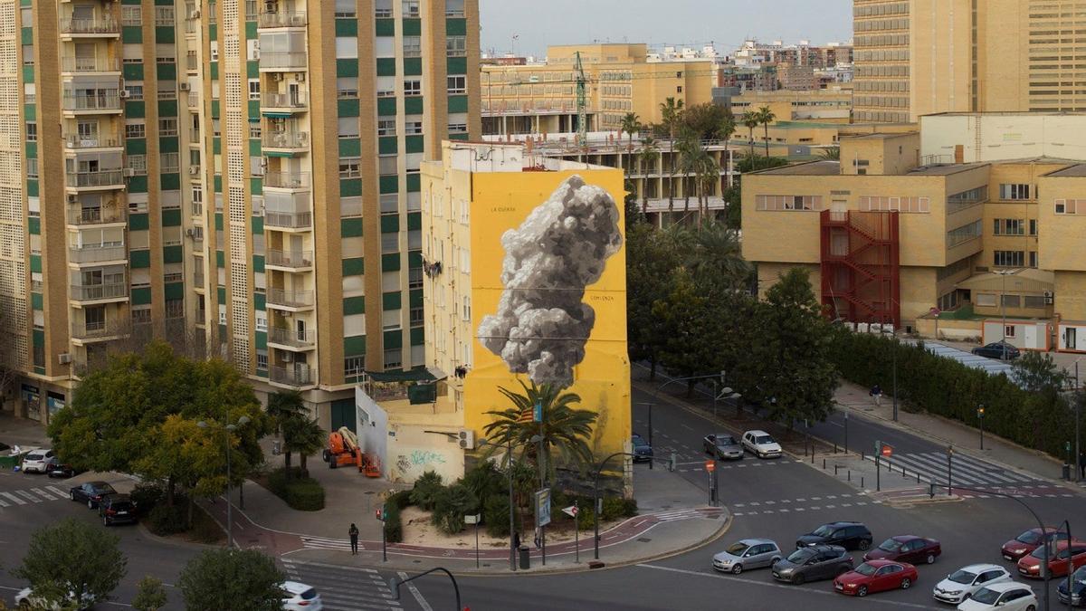 Mural Valencia guerra Ucrania