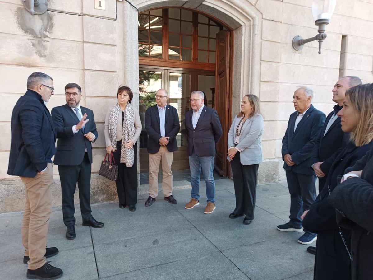 La visita de Samper a l'Ajuntament