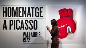 Imagen de una exposición de la Fundació Vila Casas, en los Espais Volart, en Barcelona, el pasado mayo.