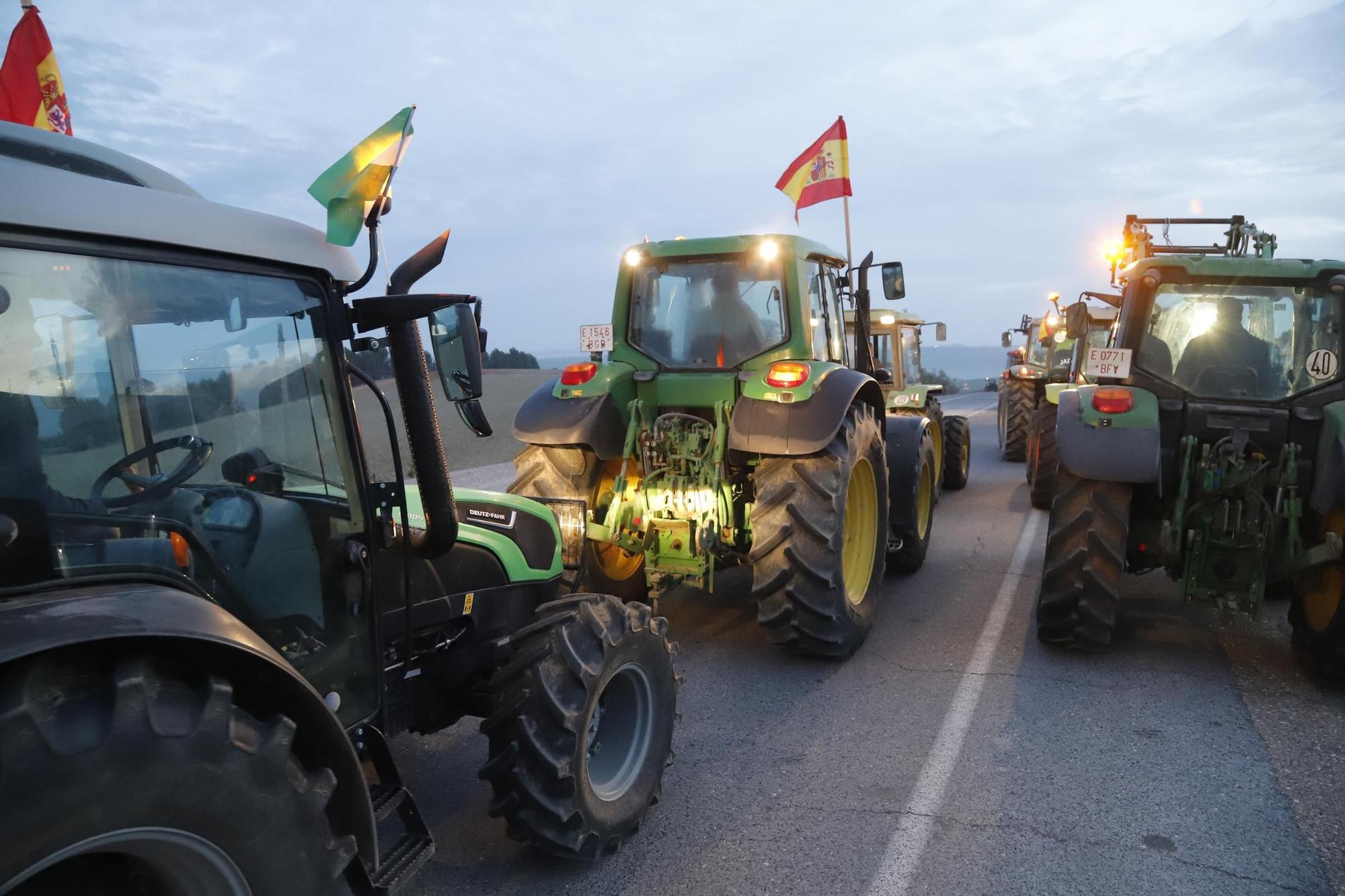 Imágenes de la protesta en Aldea Quintana