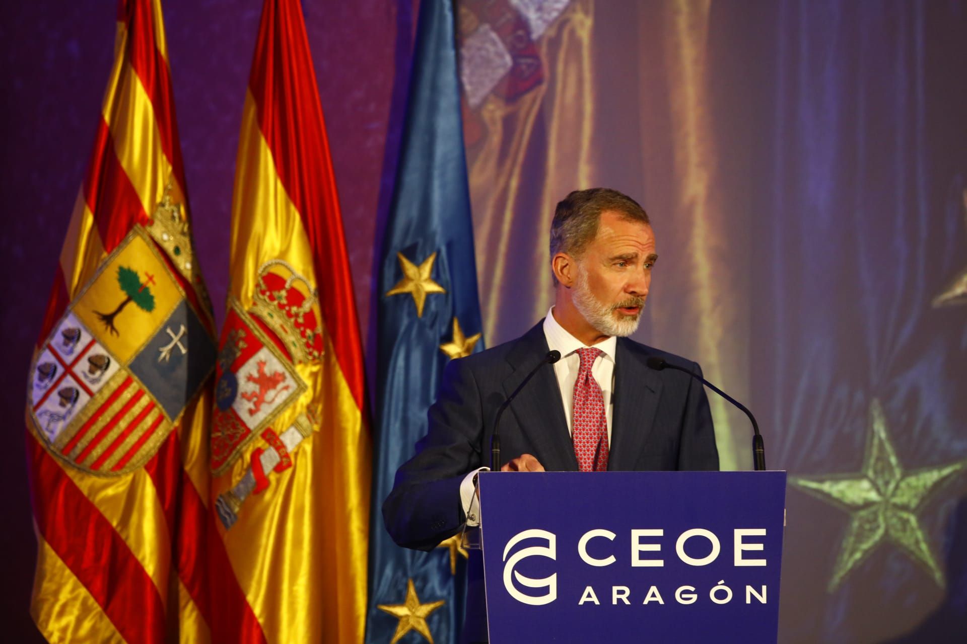 Felipe VI, en el 40 aniversario de CEOE Aragón