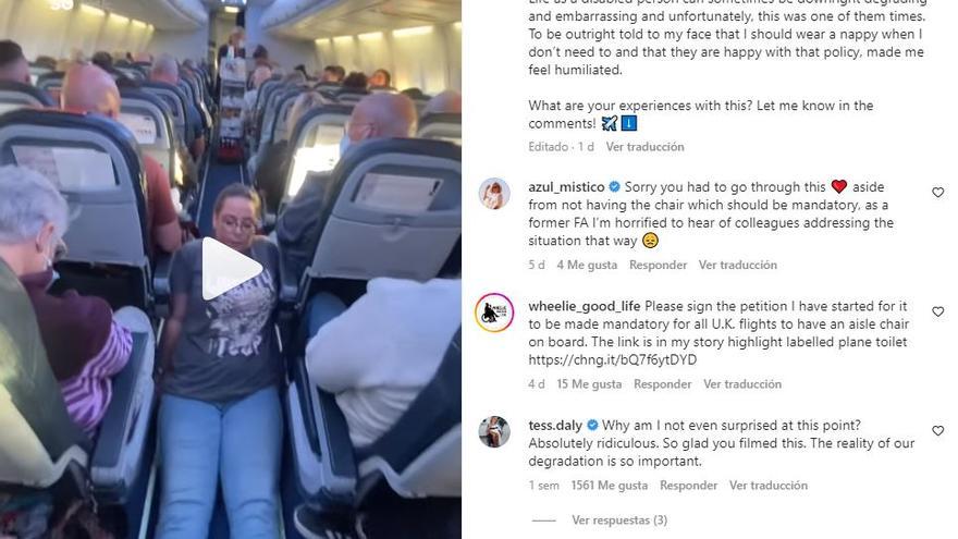 Rollstuhl-Fahrerin sieht sich auf Mallorca-Flug gezwungen, zur Toilette zu robben