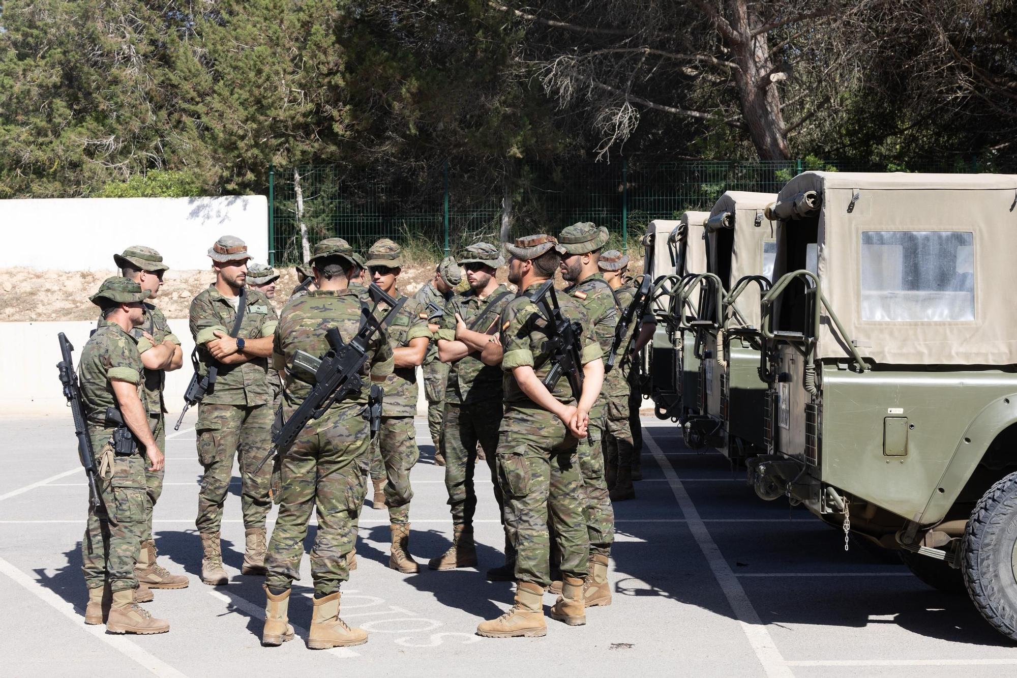 Las imágenes del ejército de Tierra en Sant Josep