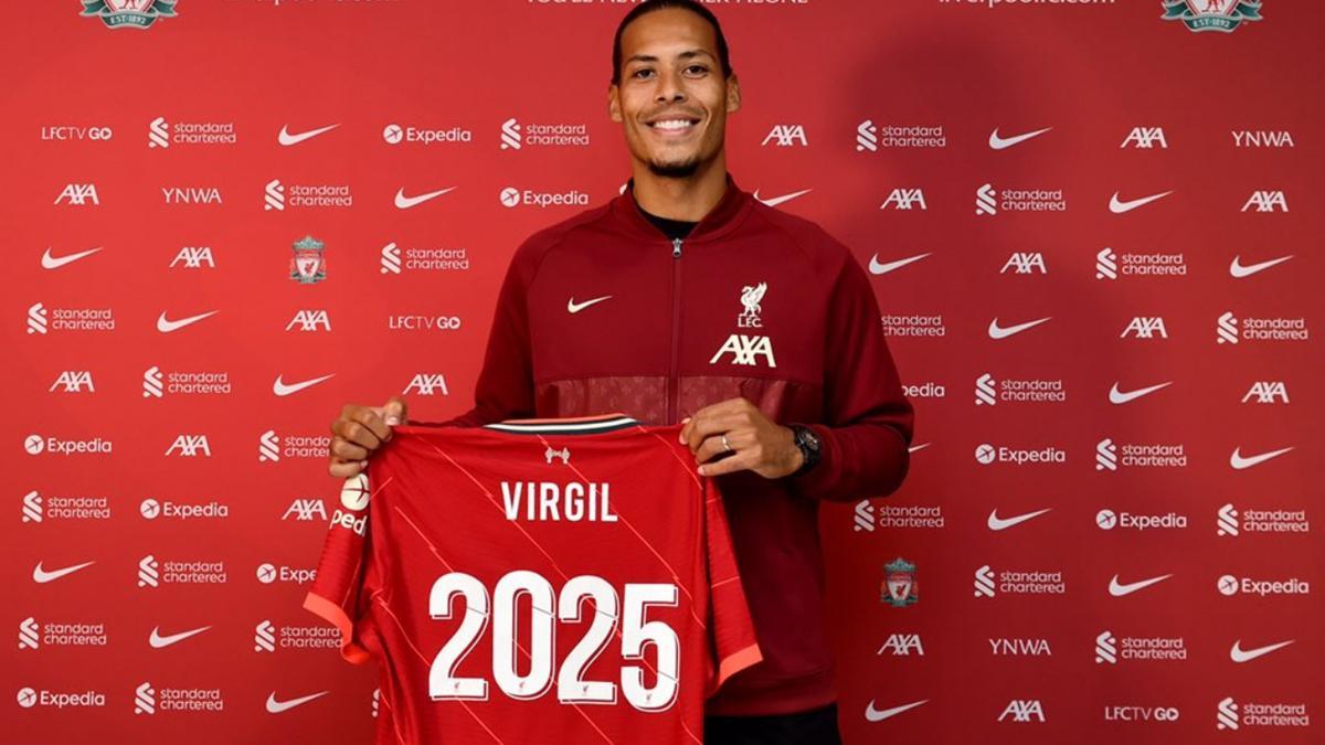 El Liverpool blinda a Van Dijk hasta 2025