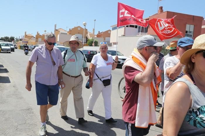 Protesta del sector de la hostelería en La Manga