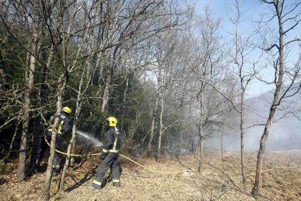 Imágenes del incendio en la Ribagorza