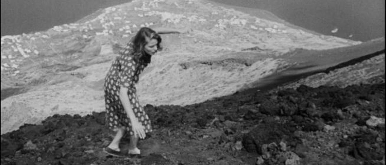 Ingrid Bergman, en un fotograma de una película de Rossellini.