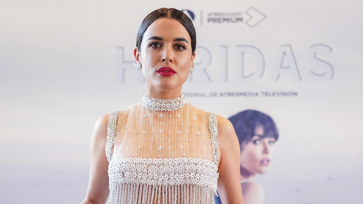 Adriana Ugarte, protagonista de ’Heridas’ , de Atresplayer Premium, durante la presentación en el Festival de Málaga.