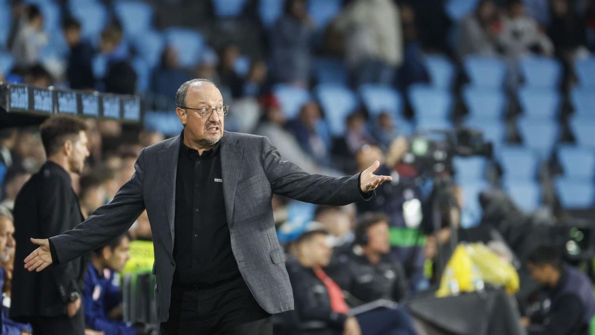 Rafa Benítez en Balaídos.