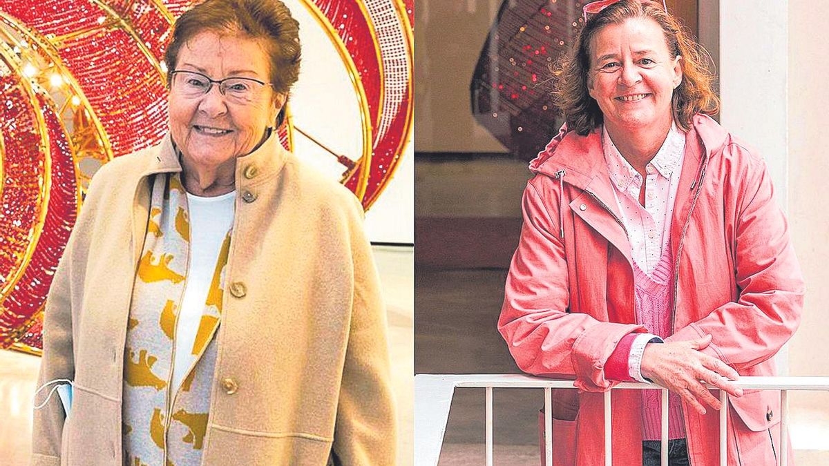 A la izquierda, Helga de Alvear. A la derecha, su hija Patricia, que le sustituye al frente de la asesoría artística.