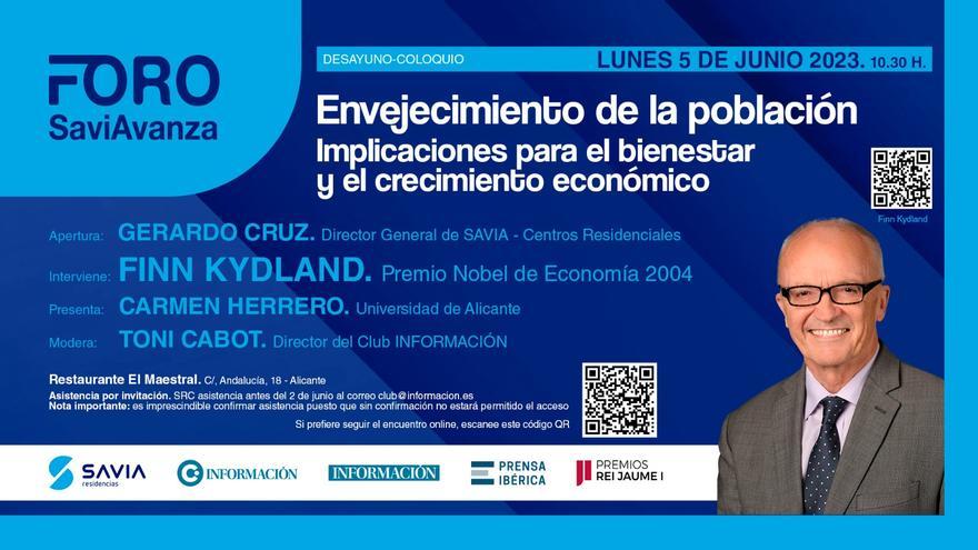 El Nobel Finn Kydland analizará en Alicante la implicación de la edad en la economía