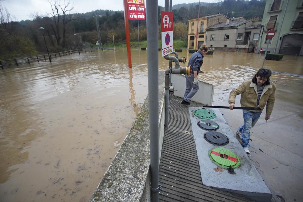 El riu Ter, al seu pas pel barri de Pont Major de Girona