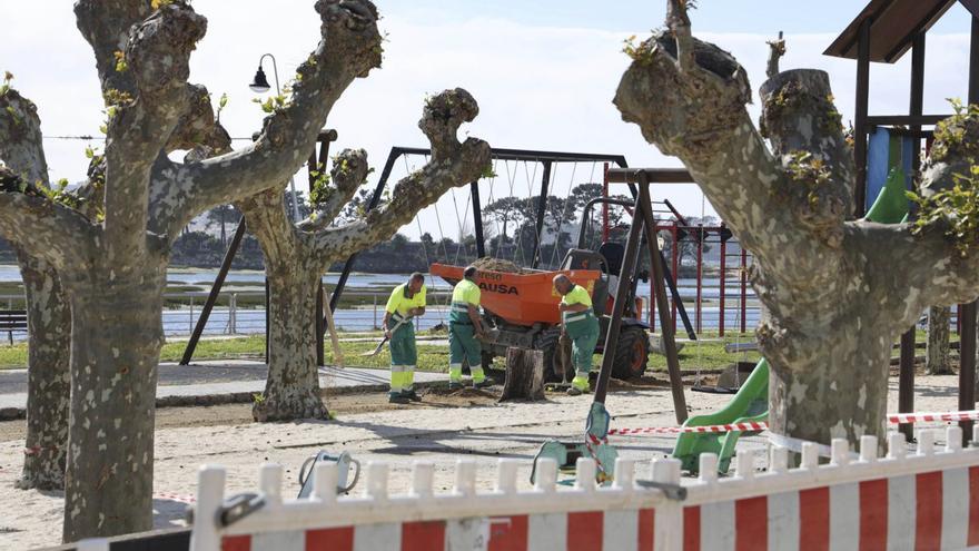 Nuevo retraso en las obras del parque de A Ramallosa