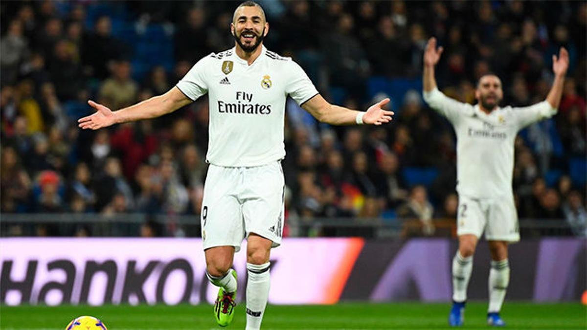 Benzema dio los tres puntos al Madrid ante el Rayo Vallecano