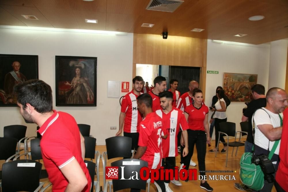 Recepción institucional al Club Olímpico de Totana por el ascenso