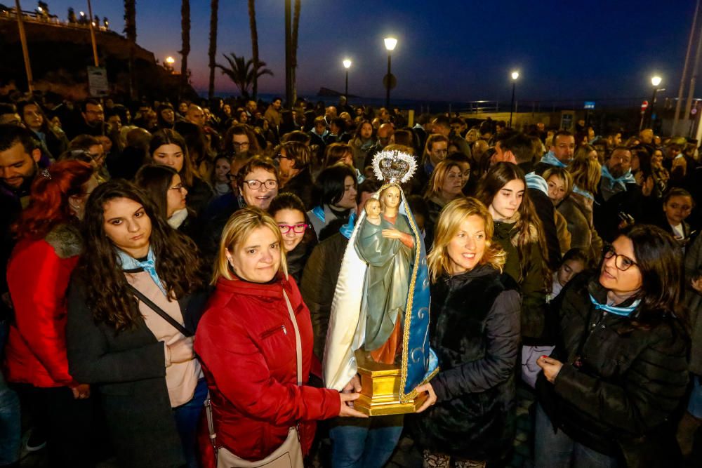 Benidorm celebra la procesión de El Alba de la Virgen del Sufragio