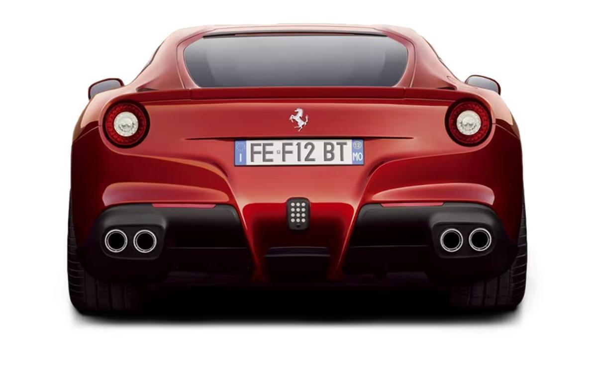 Parte trasera del Ferrari F12