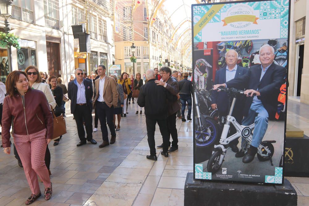 Málaga homenajea a sus comercios centenarios