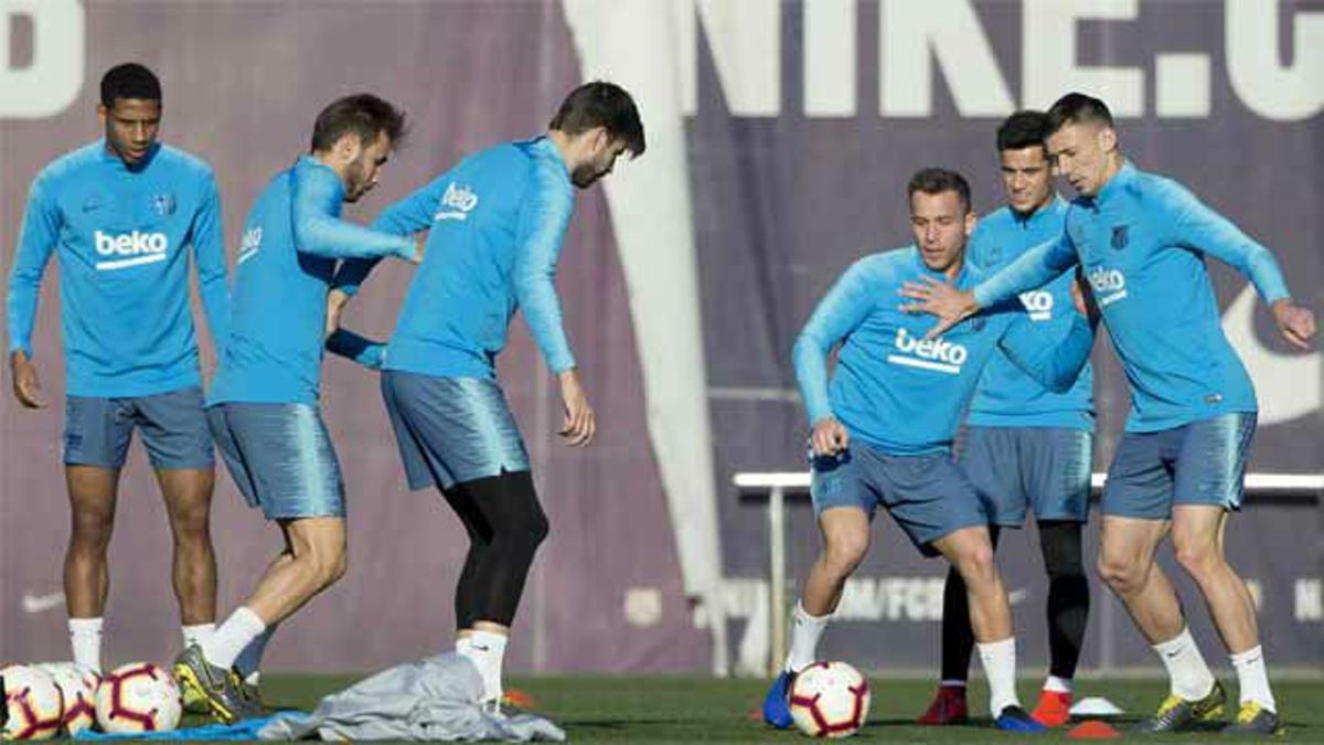 Último entrenamiento antes de viajar a Sevilla