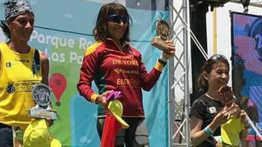 Mary José Tomaz, en lo más alto del podio femenino