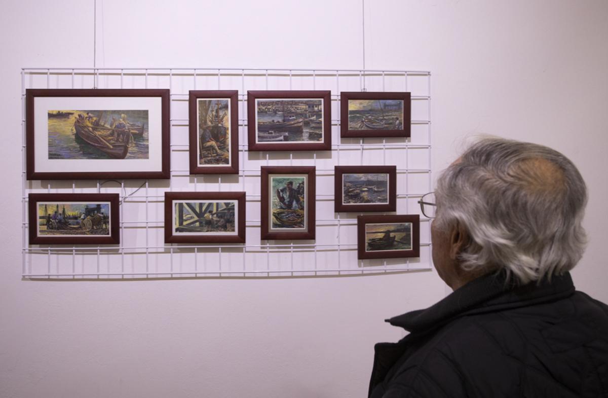 La Asociación de Patrimonio Industrial de Puerto de Sagunto inaugura la exposición de Ramón Rodríguez  "Miradas de ayer. Pinceladas de la memoria"