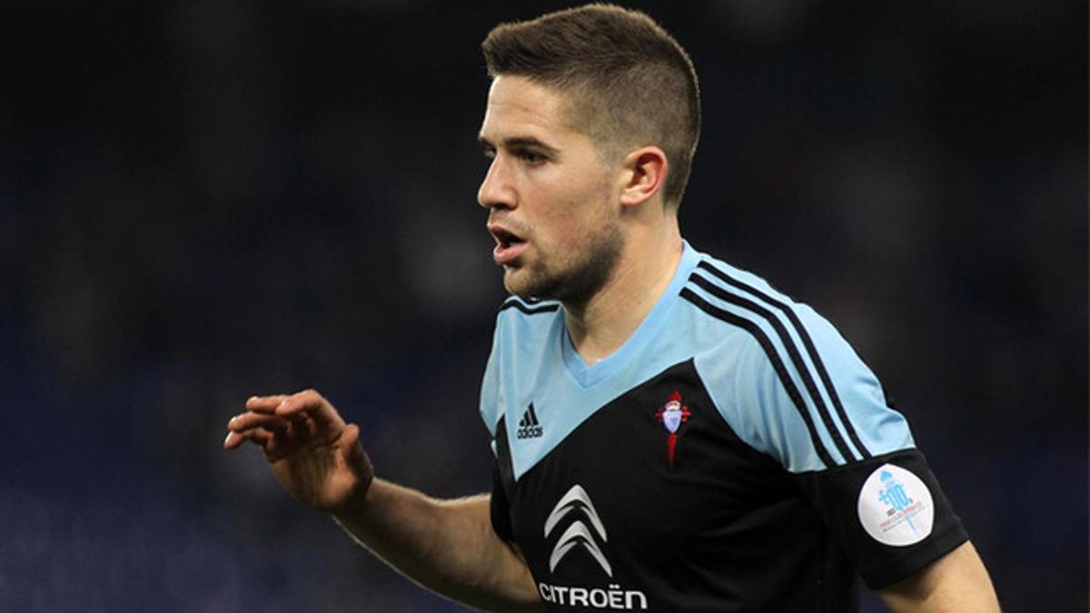 Andreu Fontàs, en un partido de la pasada temporada con el Celta de Vigo