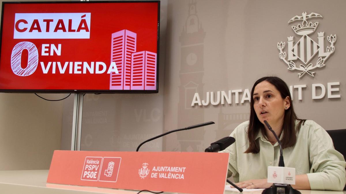 La concejala socialista eb València, Elisa Valía