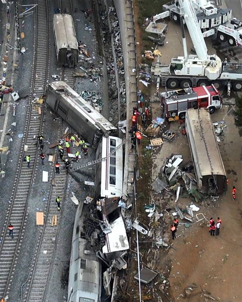 Fotogalería del accidente de Santiago