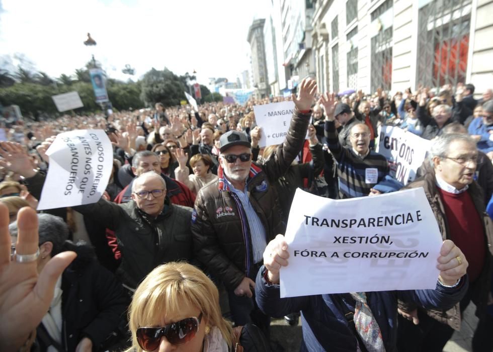 Manifestación por las pensiones en el Obelisco