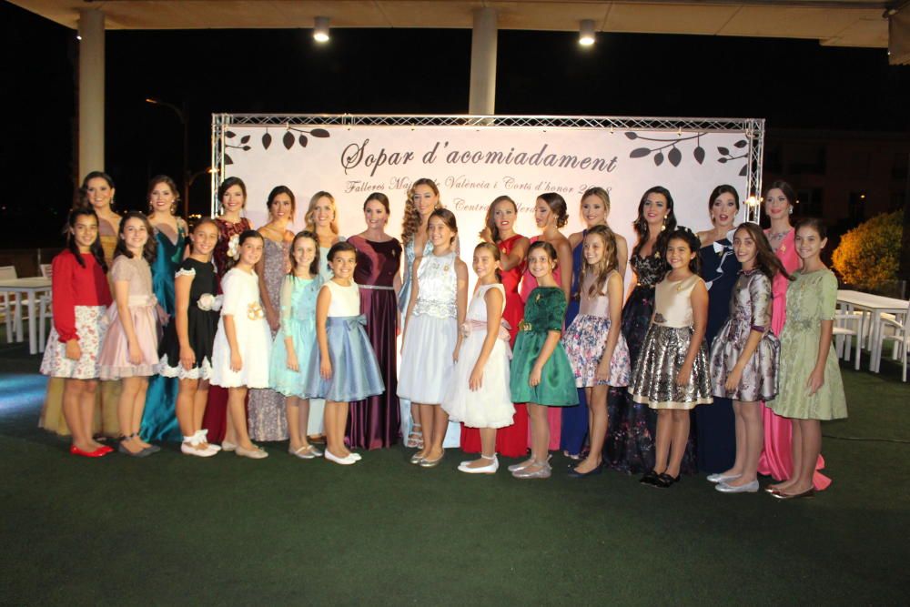 Despedida de las falleras mayores y cortes de honor 2018