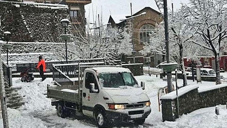 La nevada que va afectar Puigcerdà la setmana passada en el marc del temporal Glòria que va creuar el país